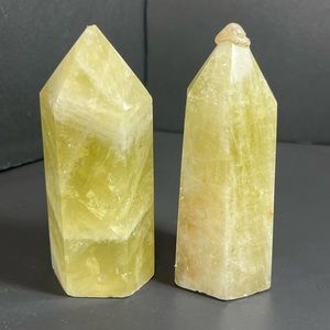 Natural Citrine Calcite Quartz Tower